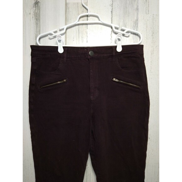 American Eagle Outfitters Supersuperstretch X4 Hi-Rise Jegging 14 Dark Burgundy - Picture 3 of 5